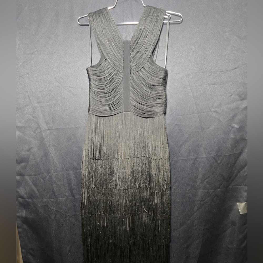 🖤💫 BCBGMaxAzria Black Fringe Cocktail Dress | Super Chic, Elegant & Gorgeous ✨